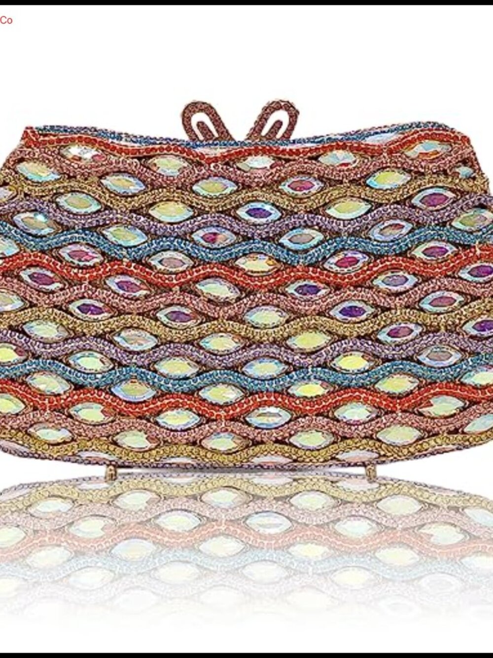 Luxury Crystal Rhinestone Clutch Evening Bag Faux PU Leather Wedding Party